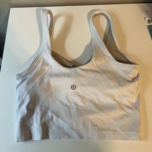 lulu align tank white